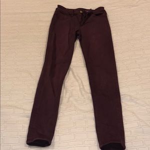 Burgundy Hi-Rise American Eagle Jeggings